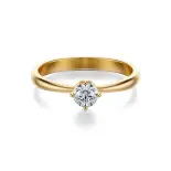 Pierścionek złoty z diamentem AJPZ_066